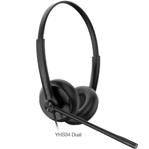 Yealink YHS34 Dual – Vezetékes headset asztali telefonhoz