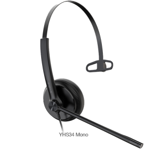 Yealink YHS34 Mono – Vezetékes headset asztali telefonhoz